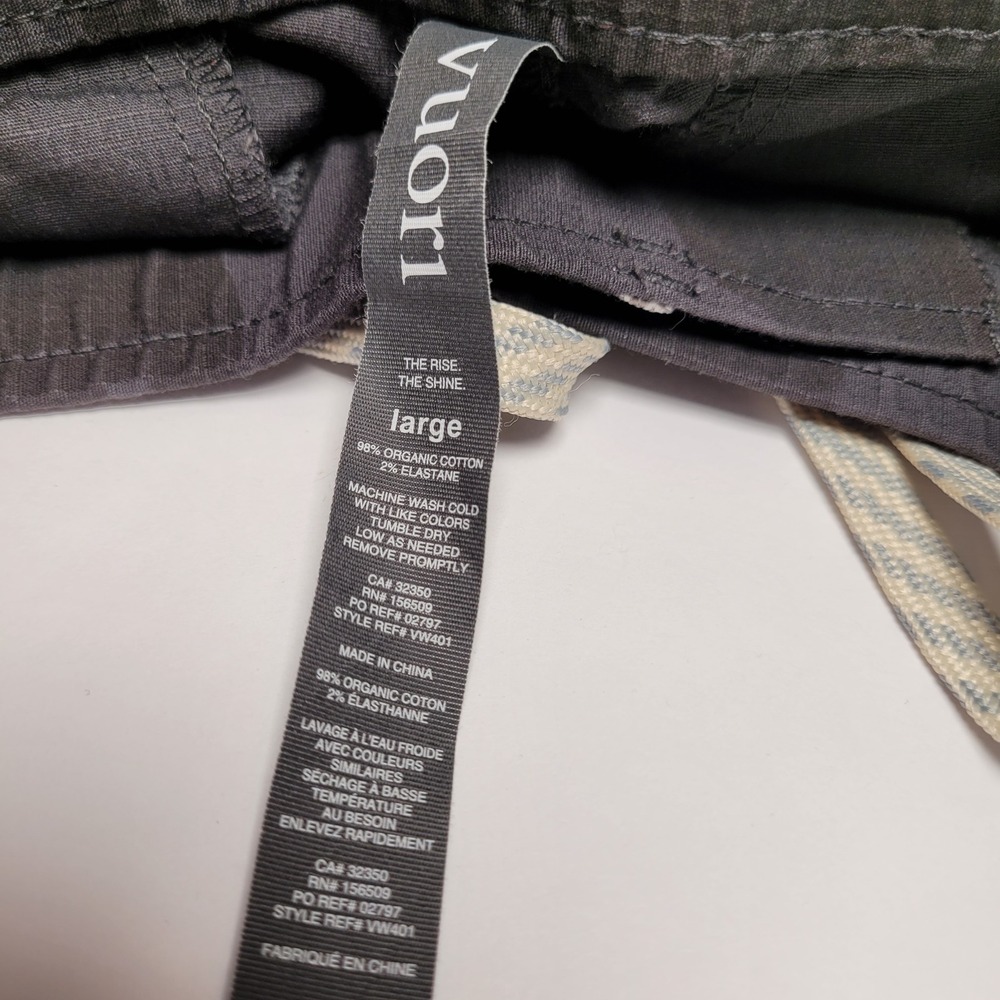 Vuori Ripstop Pants Women Large Black Camo NWOT VW401 Tapered Jogger - Picture 3 of 7